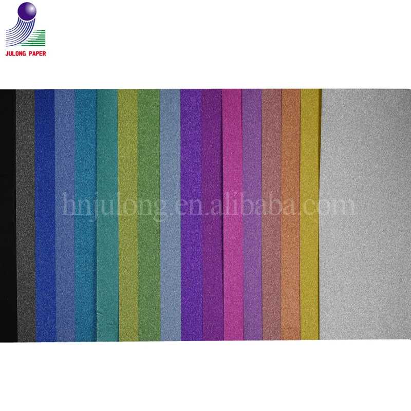 
Colorful scrapbooking paper DIY glitter cardstock paper 