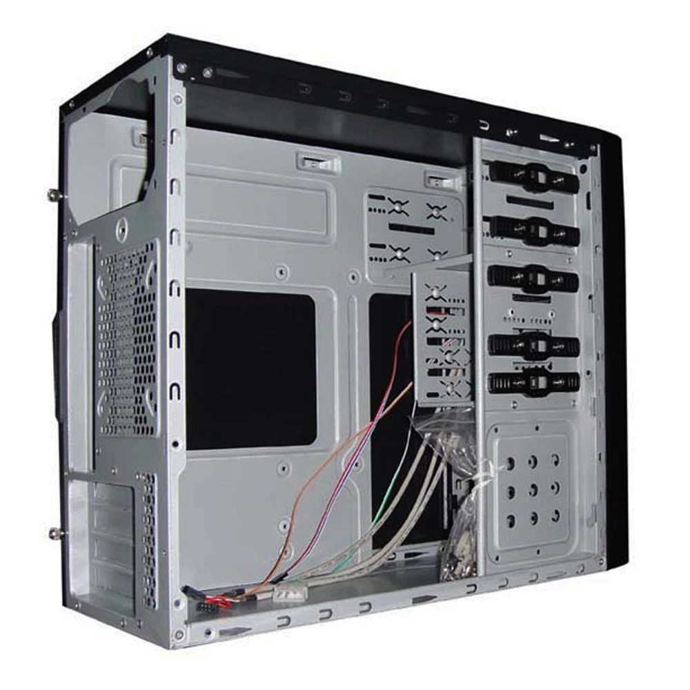 Latest New Cheap lock panel SGCC SECC Alarm Speaker Air duct Screwless FULL Mesh Micro ATX pc casing desktop computer cases