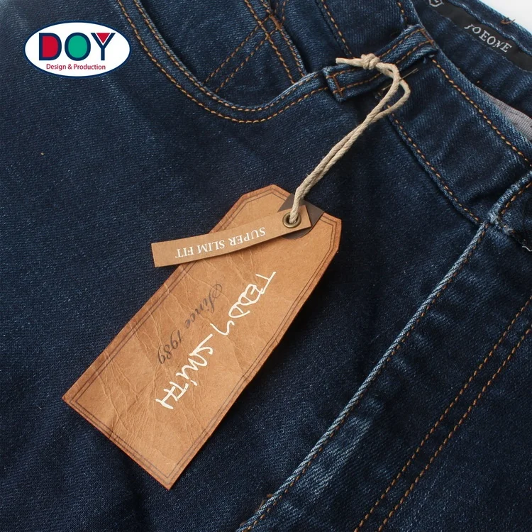Hangtag Wholesale Custom Printed Brand Name Logo Recycled Kraft Paper Vintage Hang Tags for Clothing