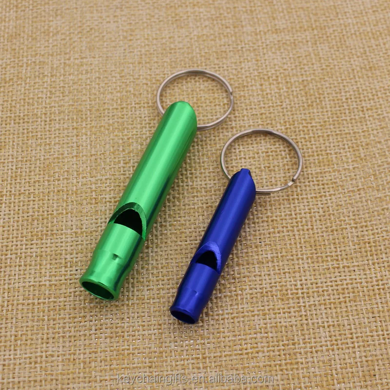 Custom colorful metal whistle keychain train whistle wholesale