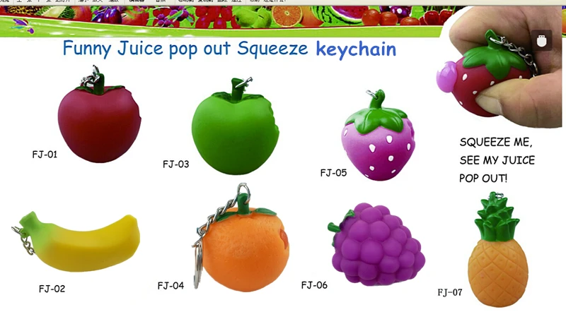 Fruit keychain 