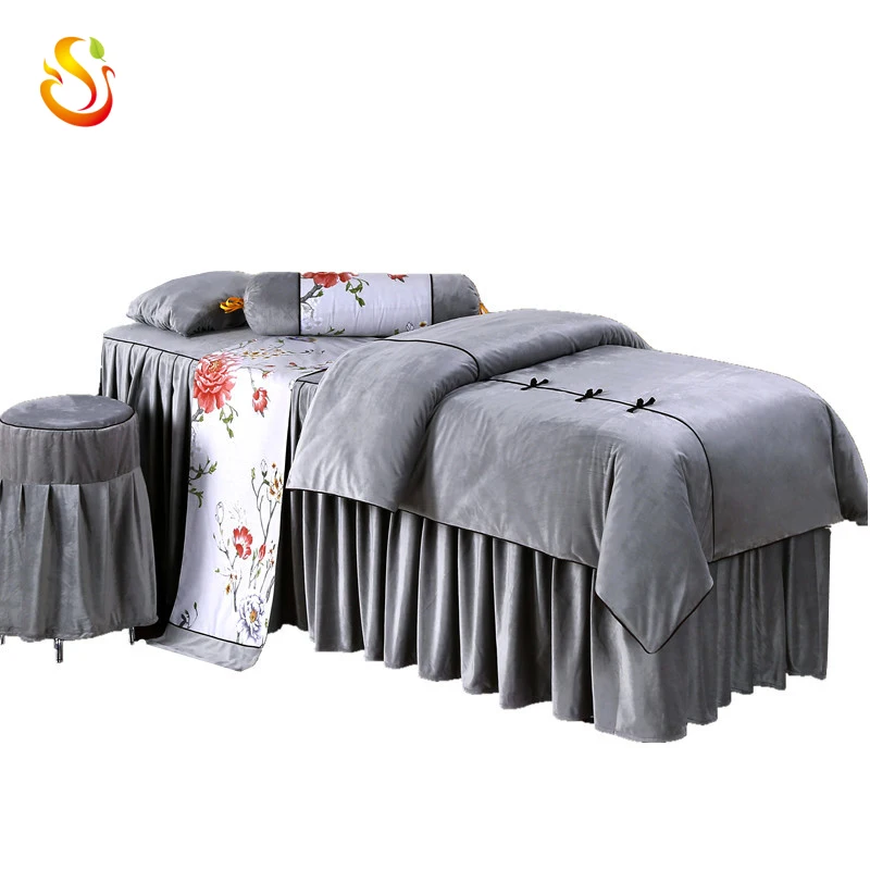 
European high-end beauty bed cover four sets custom simple bedcover 