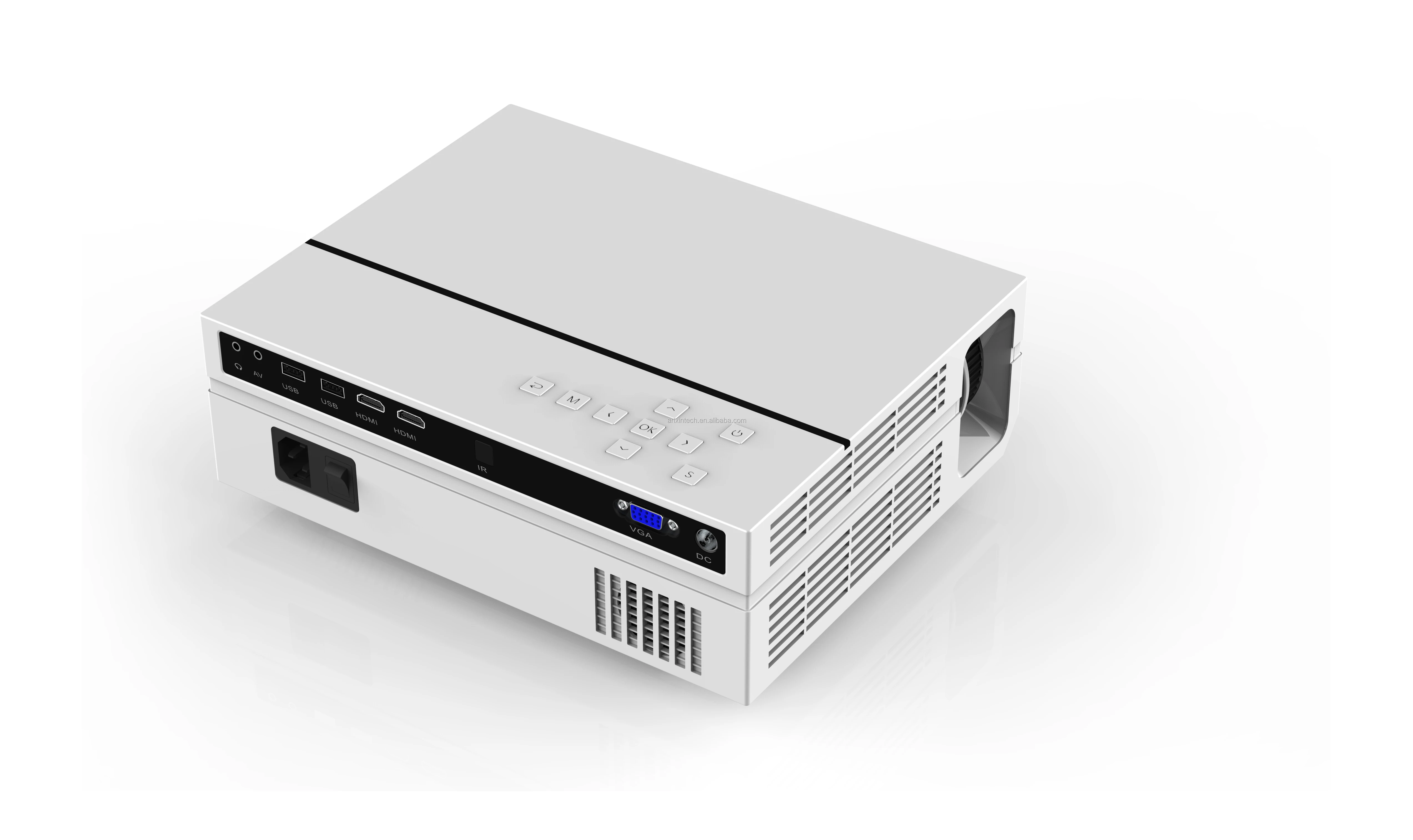 
Anxin Native Resolution 1920*1080p Contrast Ratio 4000:1 short throw projector christmas lights projector AN08 