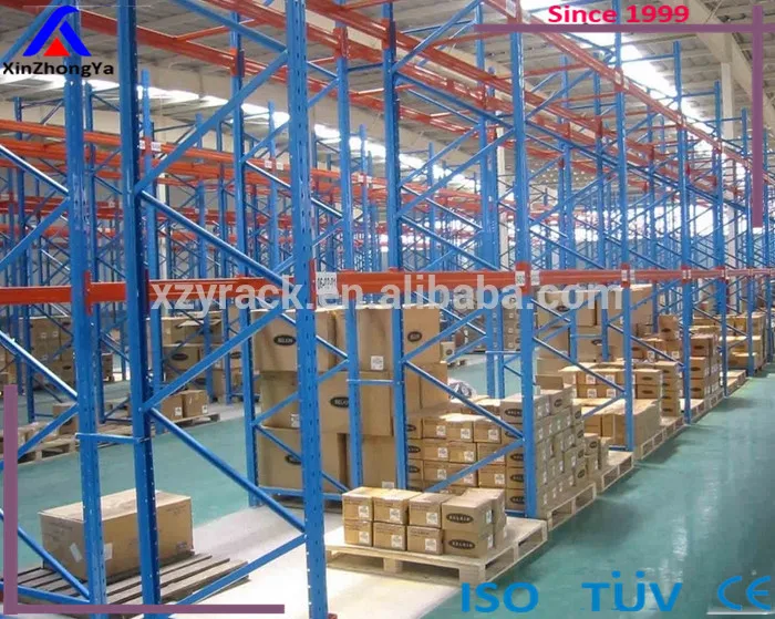 Pallet Racking Powder Coated CE   Warehouse Rack White/ORANGE