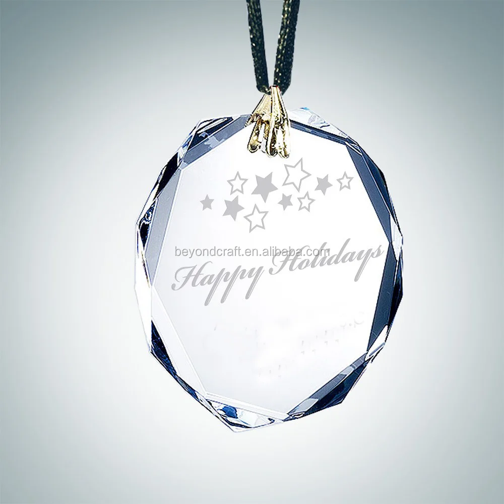 Prism Hanging Ornaments Glass Crystal Blank Custom Ornament