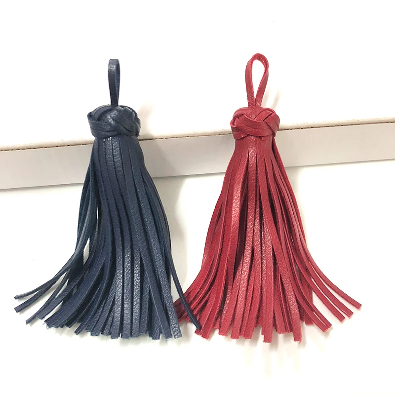 Декоративная Легкая длинная бахрома кожаная кисточка для сумки