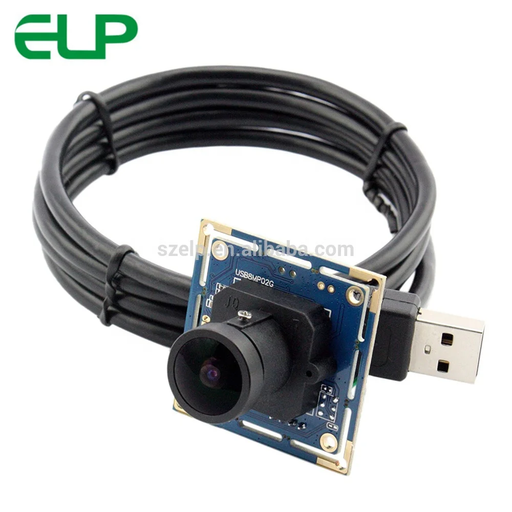 ELP Free Drive 170 degree Wide Angle 8 Megapixels USB2.0 Sony IMX179 HD Industrial Camera ELP-USB8MP02G-L170
