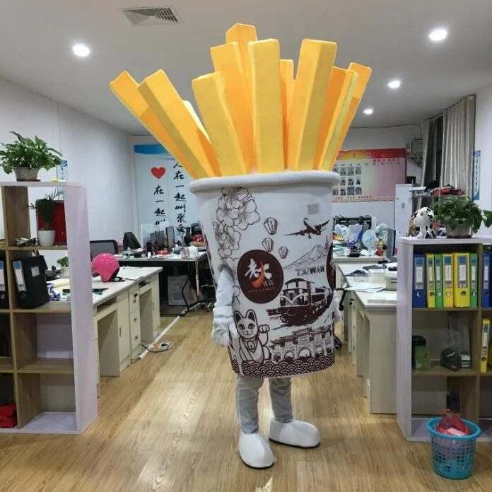 
Customized adult unisex Food French fries mascot costumes 