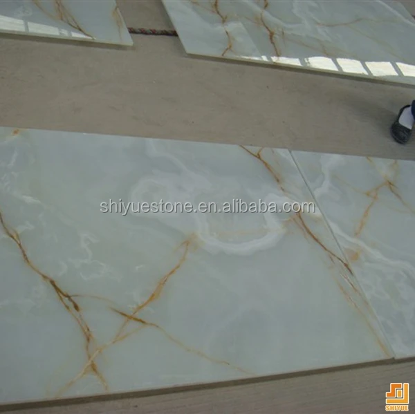 China Light Green Onyx Tile Price