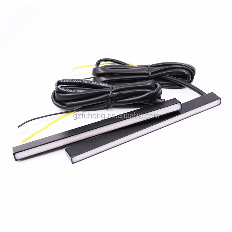 two color white amber led drl fog lamp with turning and running signal