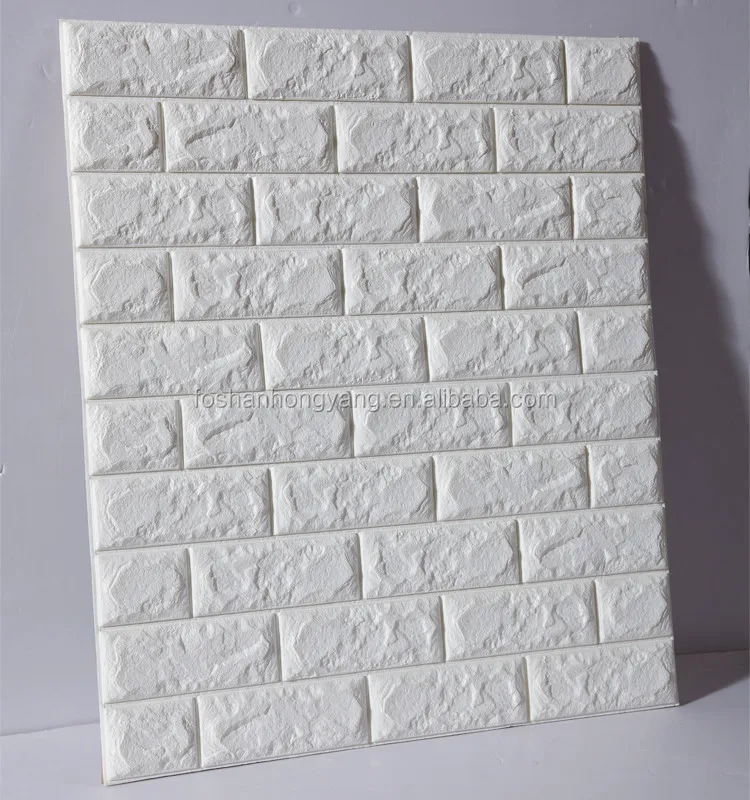 
kids foam bricks 3d wall paper Vivid 3D eva foam faux brick wallpaper 
