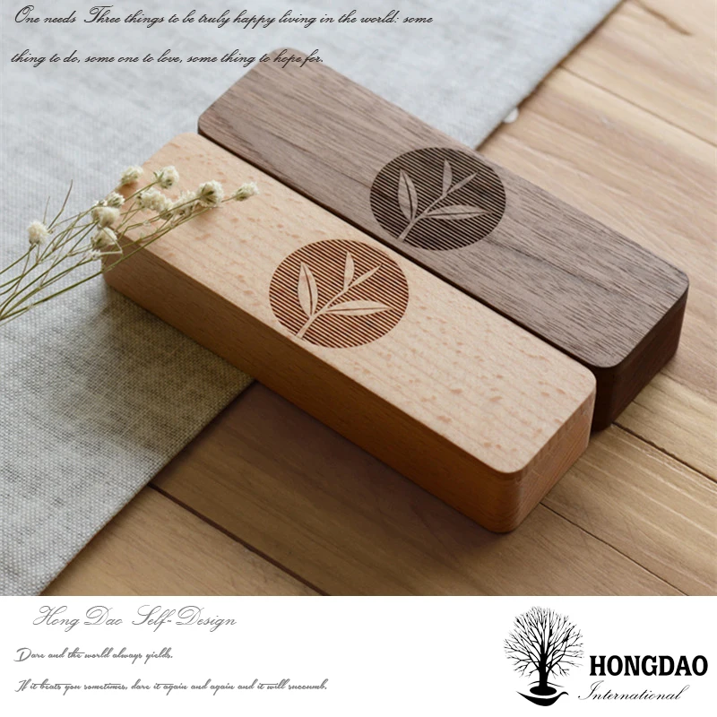 
HONGDAO Wholesale Price Bamboo Wooden Slide Top Boxes , custom wooden gift box packaging for tea 