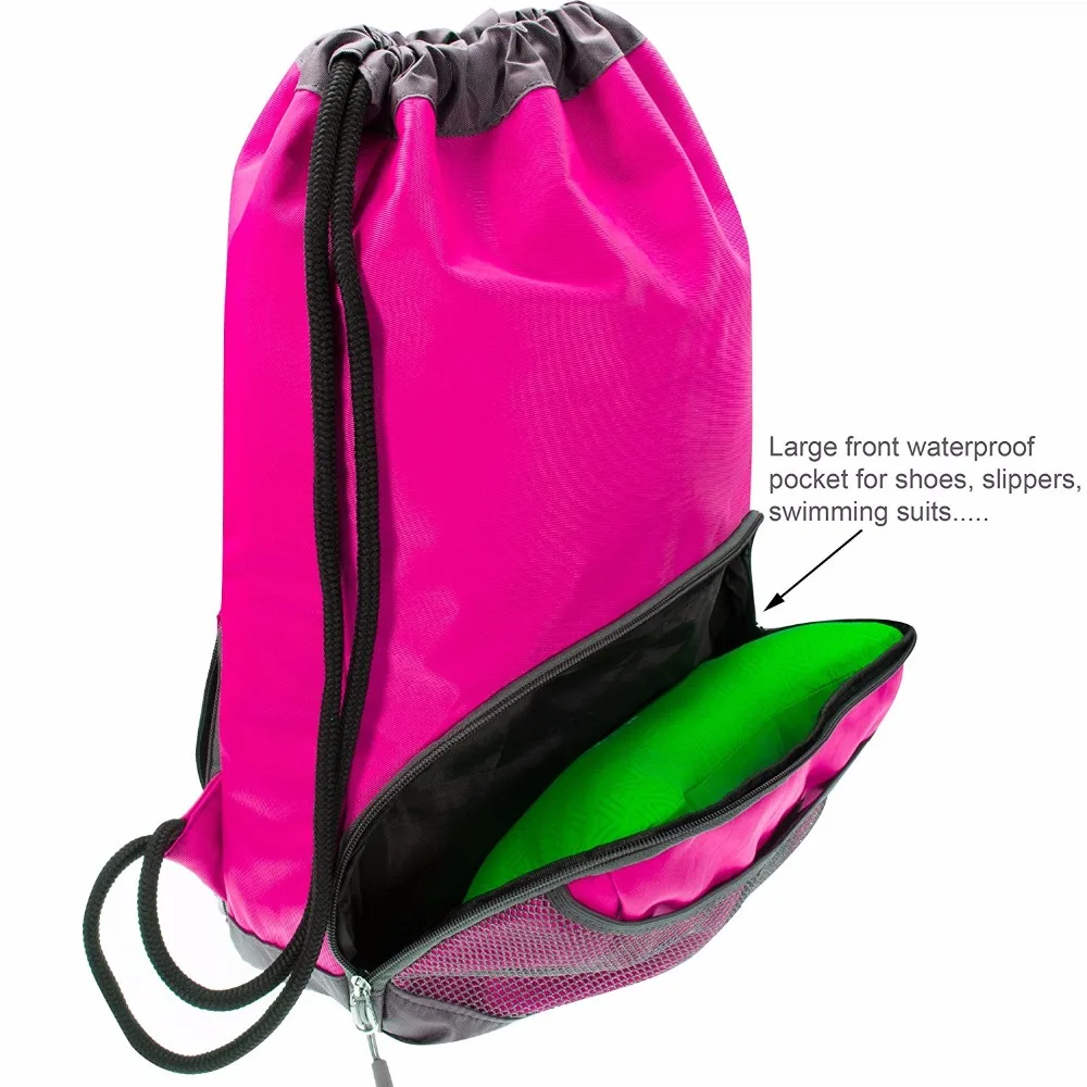 Оптовая продажа, водонепроницаемый спортивный рюкзак для плавания и спортзала, рюкзак с ремешком и логотипом на заказ 2021