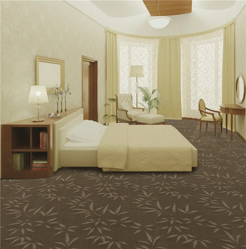 Cut loop jacquard room carpet flooring Polypropylene PP Tufted Carpet Rolls Zhu Hai living room hotel wall to wall carpet