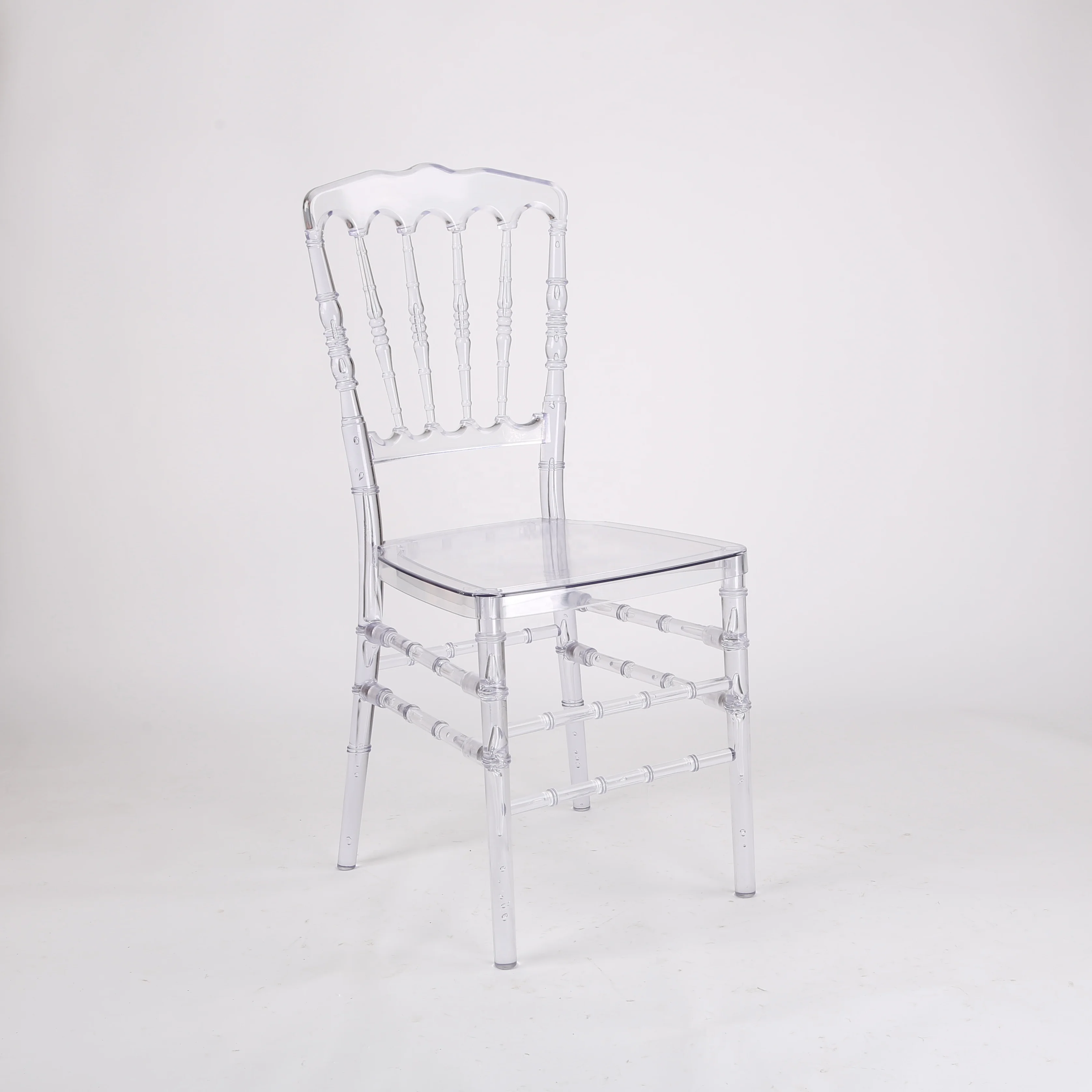 Crystal clear transparent plexi plastic polycarbonate acrylic resin napoleon chair