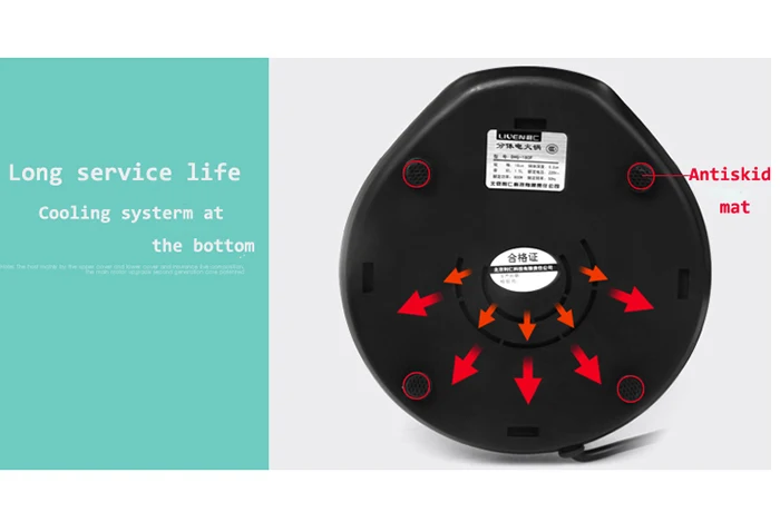 Electric stainless steel mini hot pot