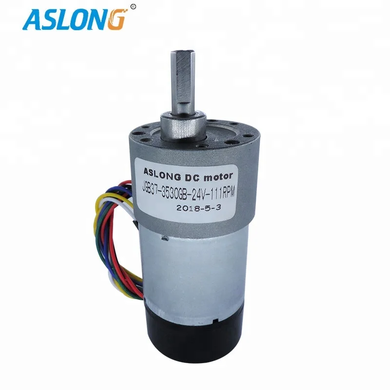 JGB37-3530GB Mini DC Gear Electric Motor With Encoder and Cover  dc gear motor 37mm eccentric shaft output for diy