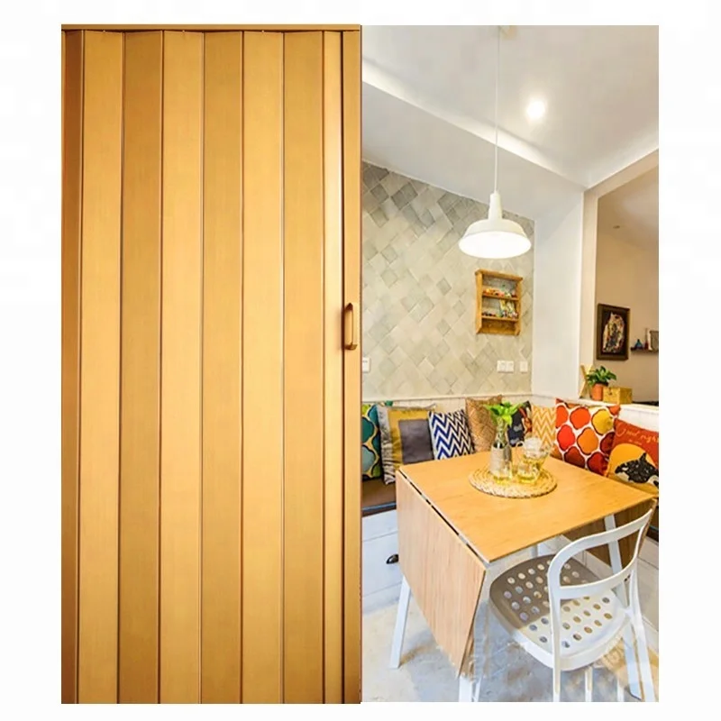 Easy Install Pvc Cheap Interior Accordion Door Price Panel For Bathroom Home