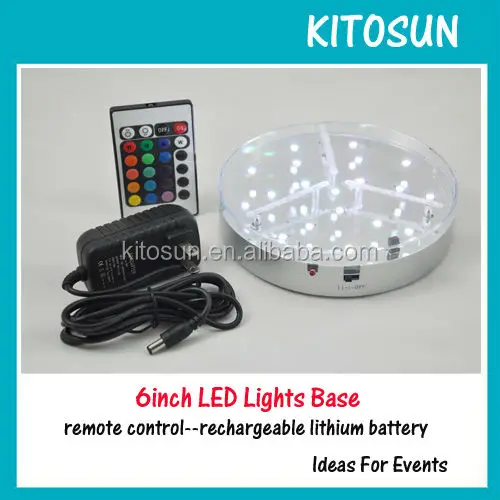 Wholesales In Christmas Remote Controlled 6inch Led Glass Hookah Kitosun Lights For Shihsa