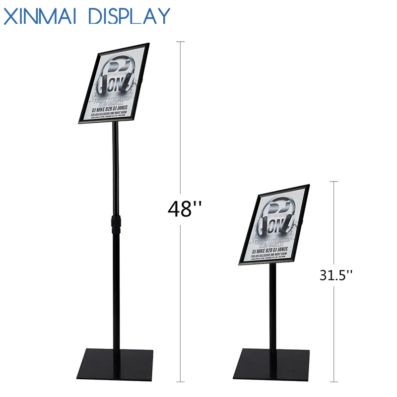 Adjustable aluminum Snap Open 8.5 x 11inch  sign stand
