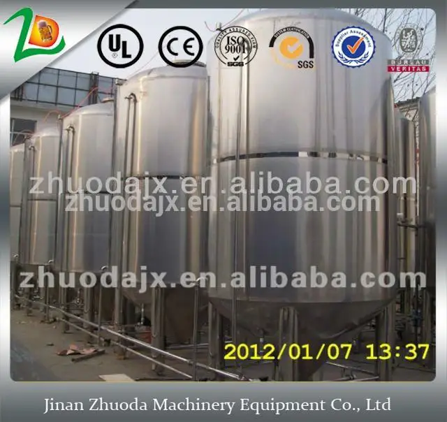 охлаждением из нержавеющей конические ферментер