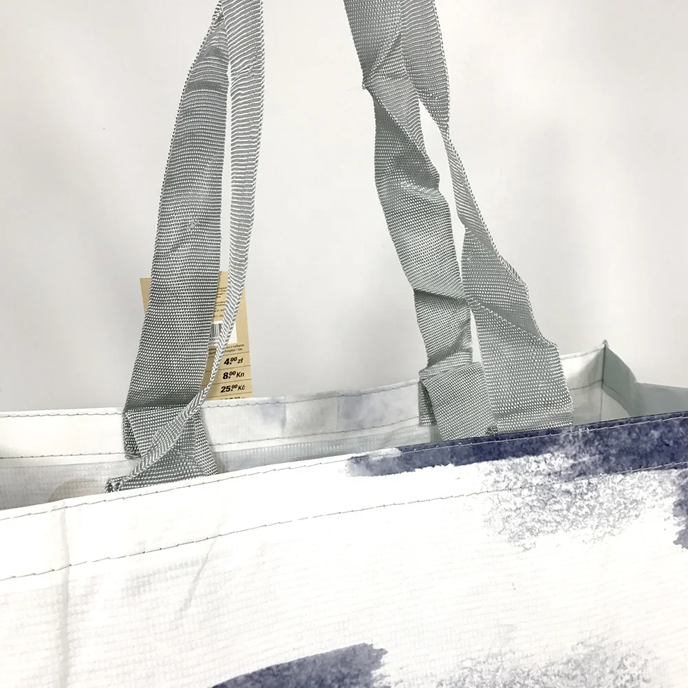 Сделанная на заказ Сумка-тоут из эко-ткани складная сумка для покупок RPET с двойными ручками