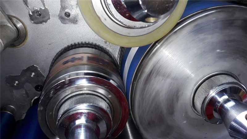 UGS1002 2 Color Automatic Rotary Satin Label Printing Machine, textile polyester ribbon tape offset printer