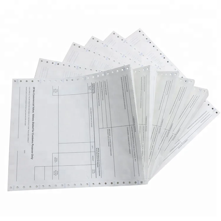 ISO 9001 Carbonless Paper Factory Competitive Price  NCR Paper Custom Logo Continous Paper from China