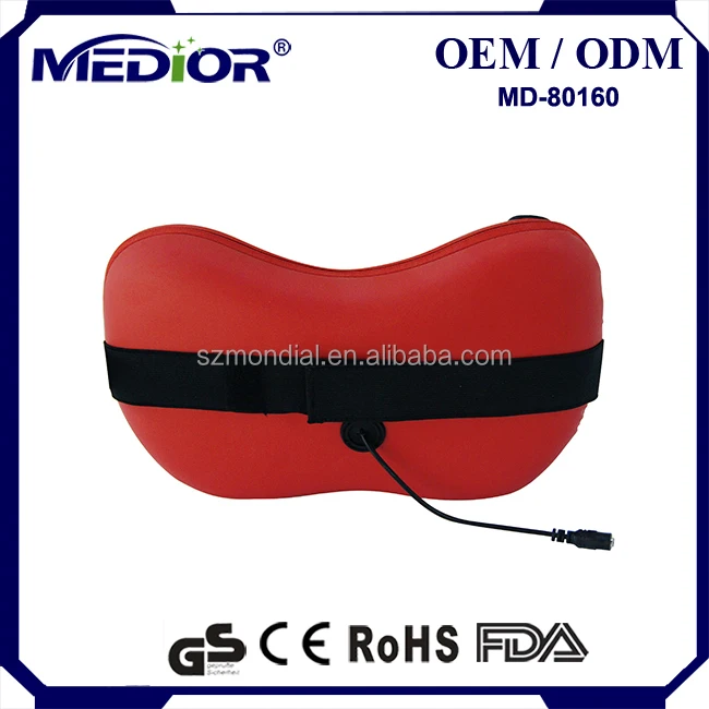 Hot sale of electronic massage products Electric neck  vibrating Shiatsu  Back Massage Pillow With Heat