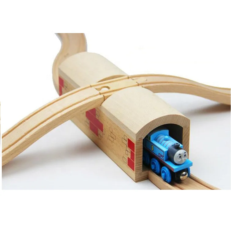 EN-71 Деревянный туннель из бечевки, игрушка для езды на поезде, подножка, орбитальная модель, поезд, железная дорога, игрушки, железная дорога, партнер, экологически безопасная