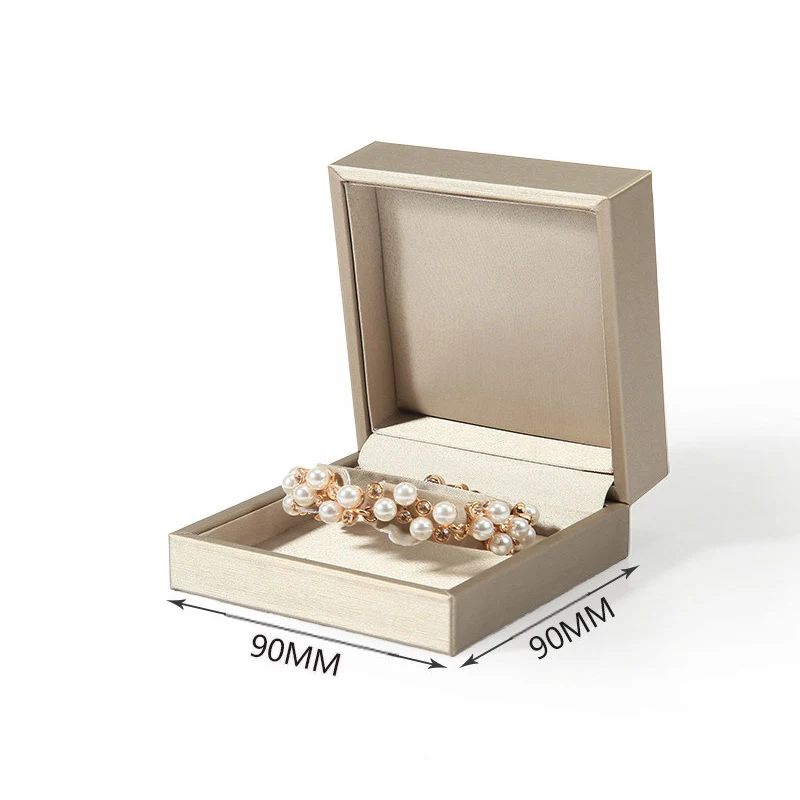 PU Leather Jewelry Display Storage Box Pendant Necklace Jewelry Box High-Grade Ring Jewelry Box