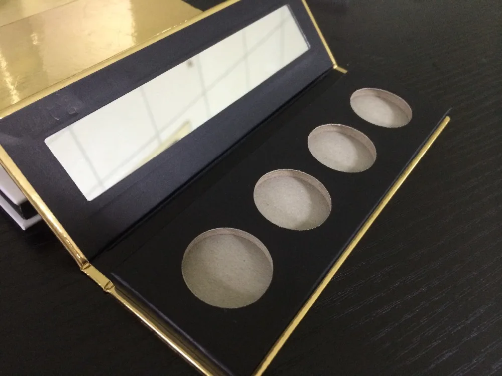 Пользовательские печатные тени для век бумажная картонная упаковка коробка с палитра и