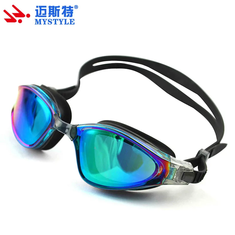 Silicone material wide view sports goggles