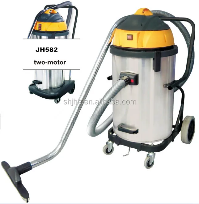 Бытовой пылесос для сухой и влажной уборки с двумя двигателями, 220 В, 58 л