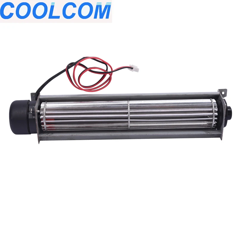 coolcom high quality large air value dc tangential blower fan for oven or fireplace