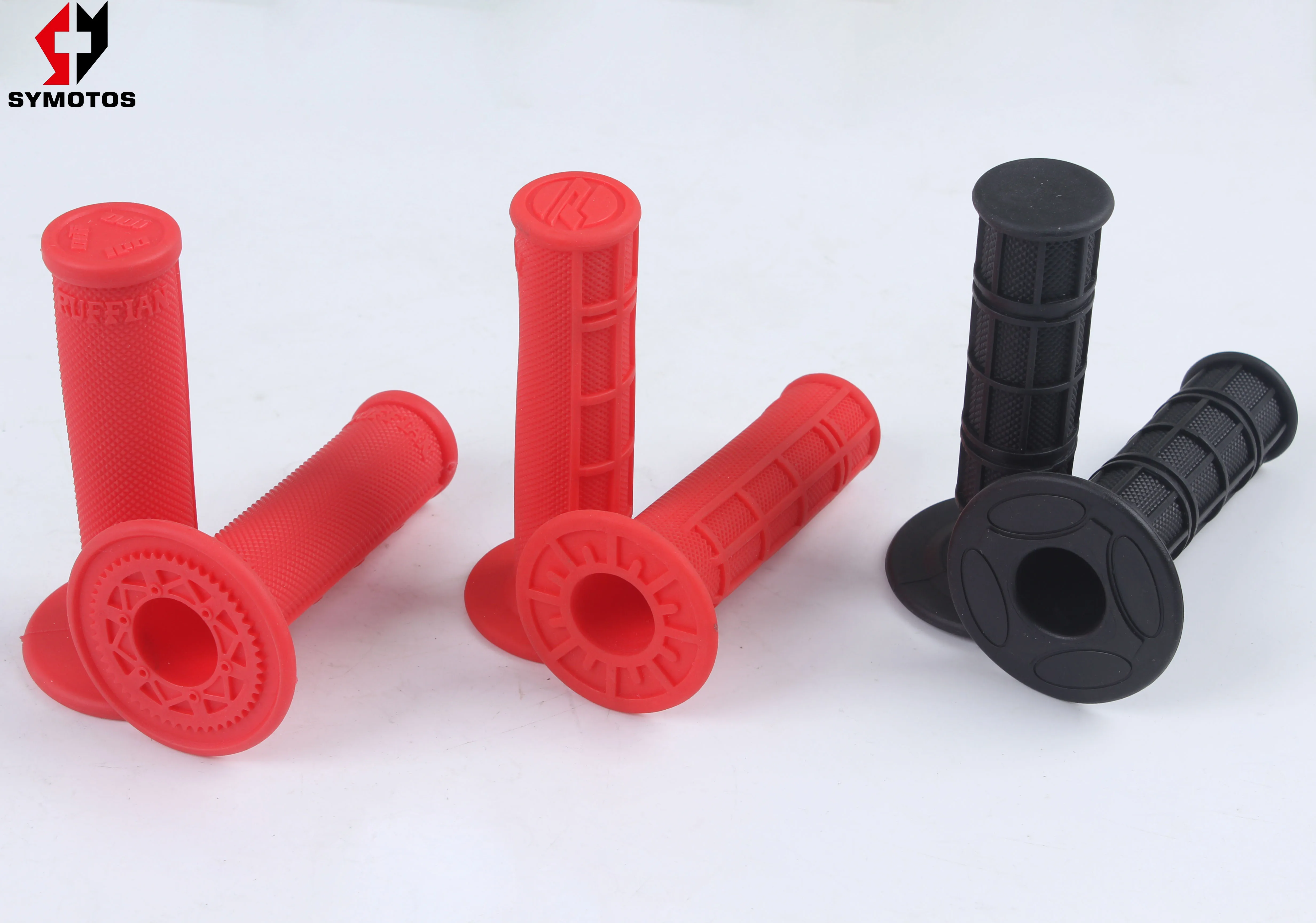 pit bike dirtbike atv handle bar grips red/black/blue