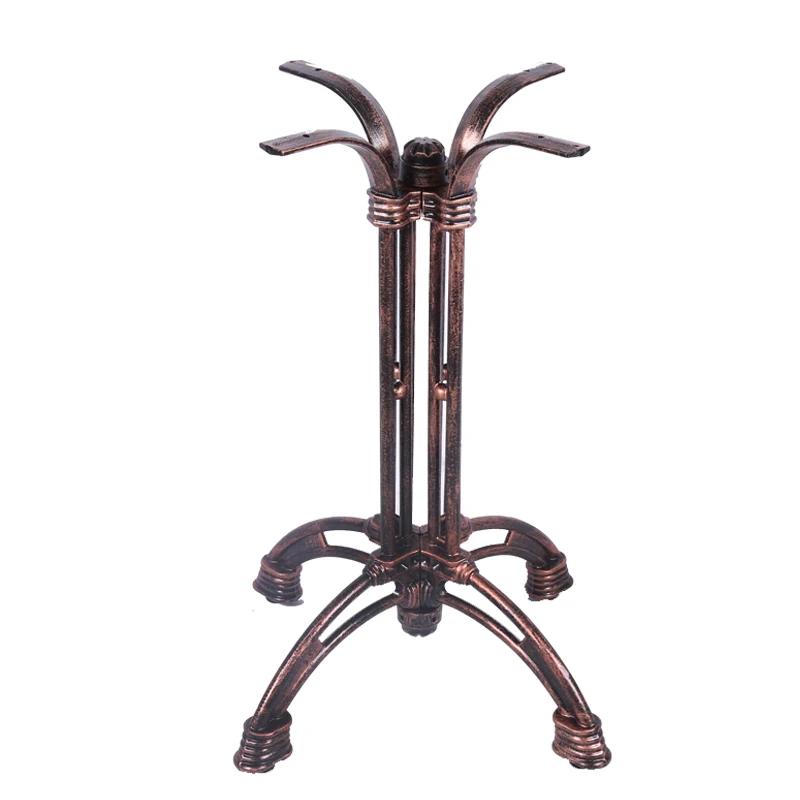 
Chuangdi furniture antique red bronze cast iron table base 