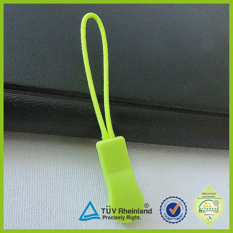 Rectangle Embossed 3D Rubber Zipper Puller
