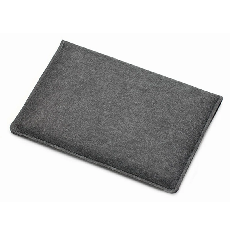 Felt Laptop Sleeve Bag Handle Notebook Computer Case Pouch with Accessories Holder