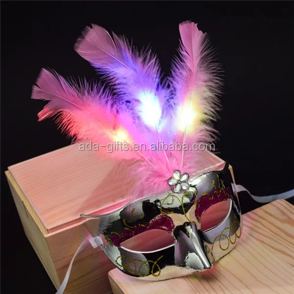 party favor club elegant princess led masquerade party mask flashing light up mask