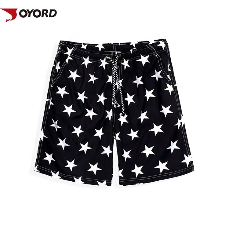 Пользовательские модные черные плавки с принтом звезд, шорты, Mem, купальник