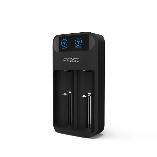 
18650 charger 20700 Charger Efest 2bay LUSH Q2 Universal li ion Battery Charger 