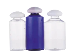 Competitive price Round mushroom cap PET skin care cosmetic Plastic Lotion Shampoo bottle