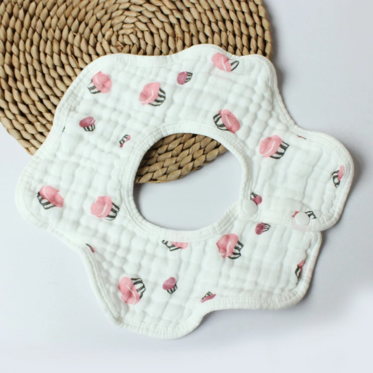 
8 layers New design manufacture 100% cotton baby bib 