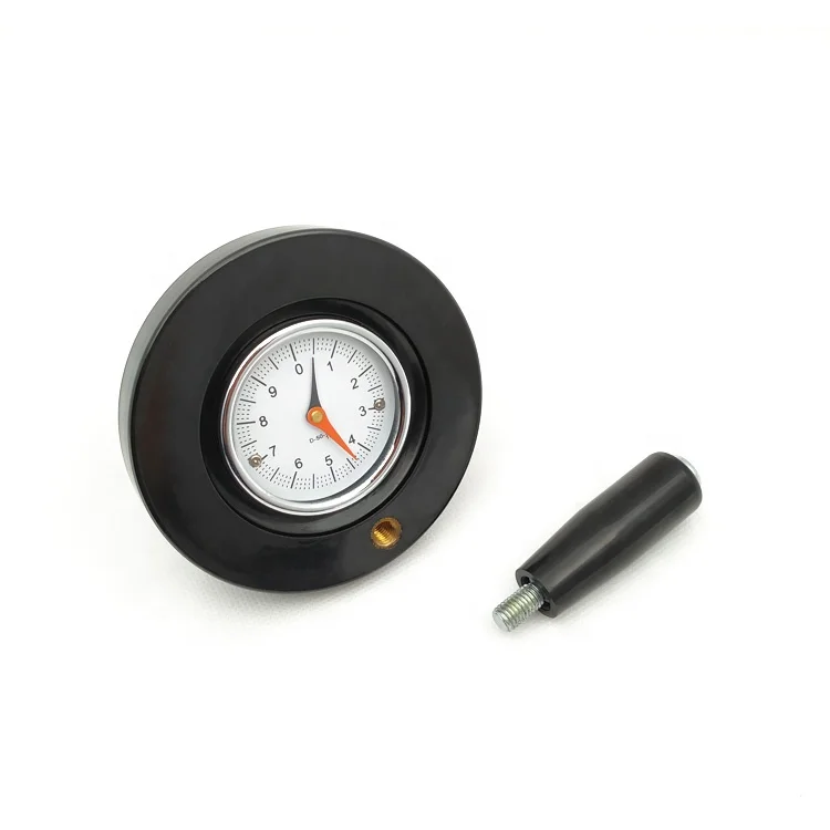Black hand wheel dial indicator acme screw handwheel