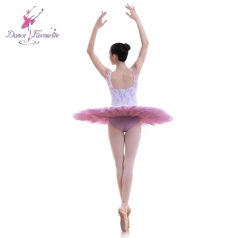 Lilac professional ballet dance tutu dress performance wear solo dance pancake tutus dance wear women BLL047