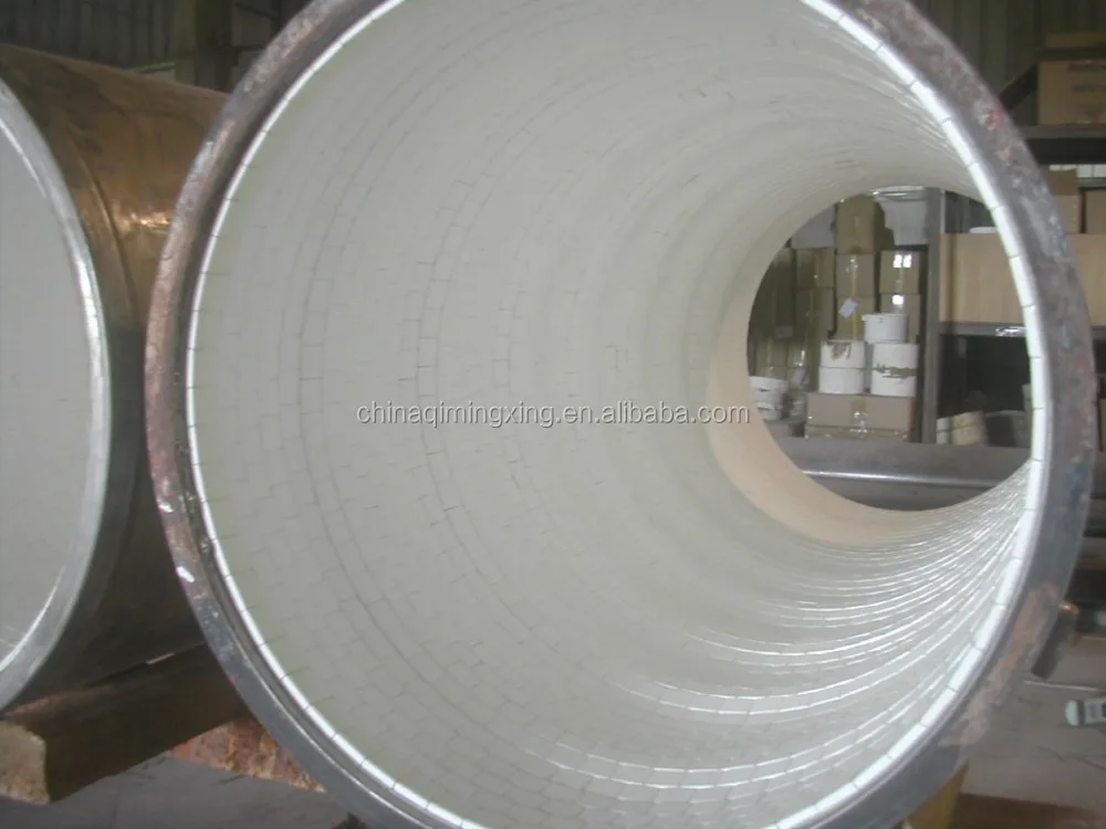 95%/92% Alumina Ceramic Lining Brick for mill outlet pipe/mill cylinder/slurry pipelines, Made-in-China