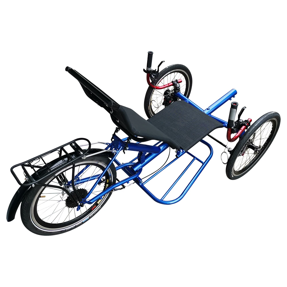 
Free Door to Door Shipping Adult Tricycle 3 Wheel Recumbent Trike With Large Carriage 