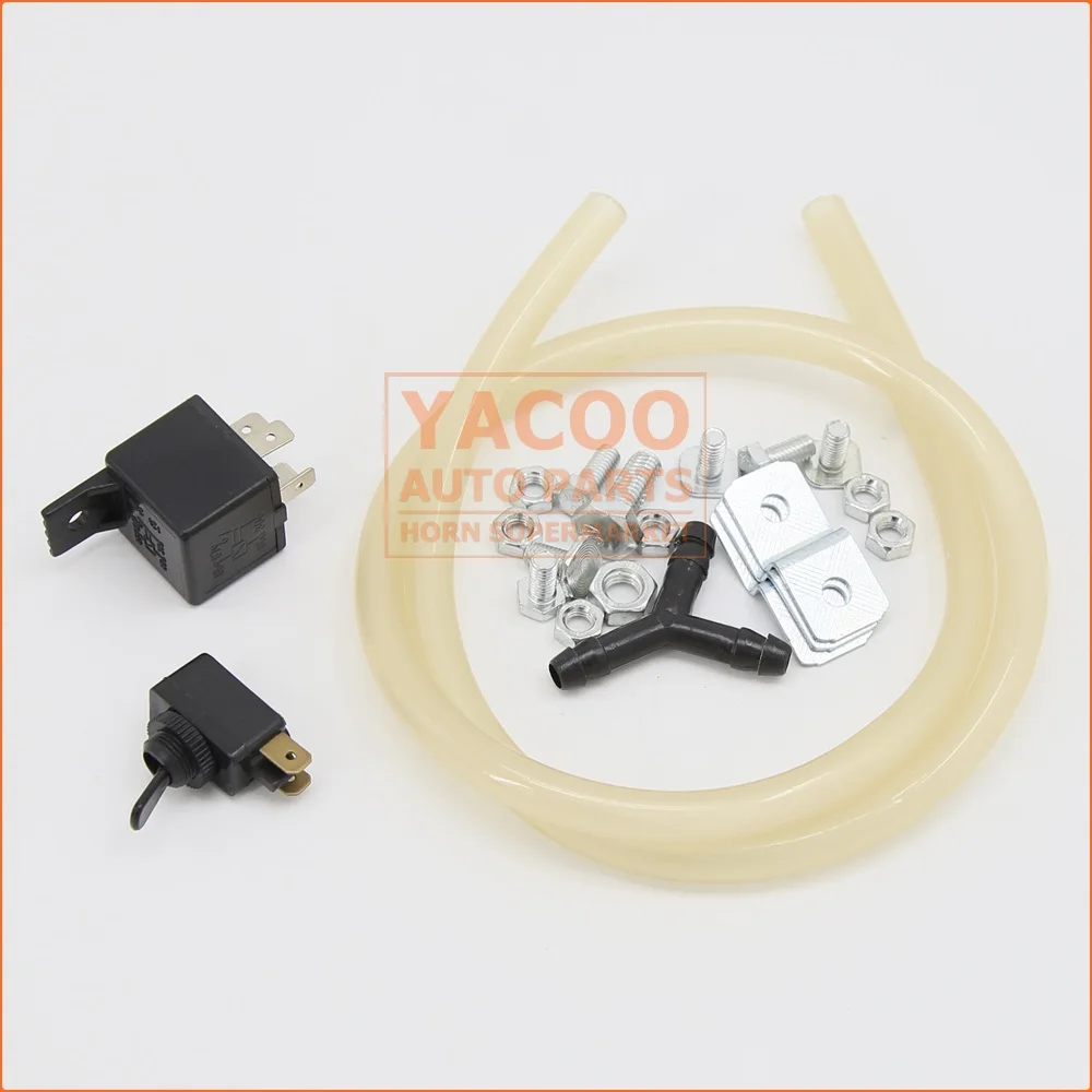 Truck Car 12v Air Horn Compressor Loudest 3 Pipe Iron Horn Electric Air Horn for Sale