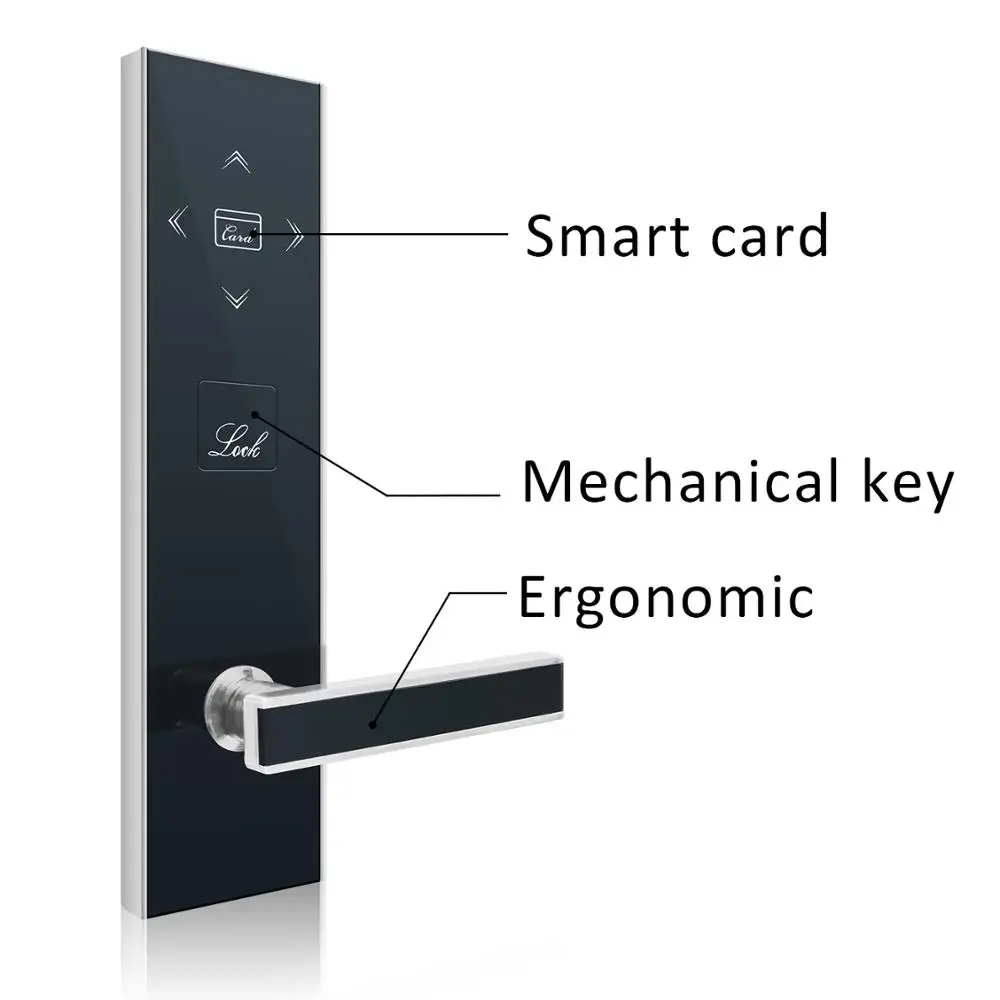 HaoDing swipe rfid card hotel key card door locks with free management software